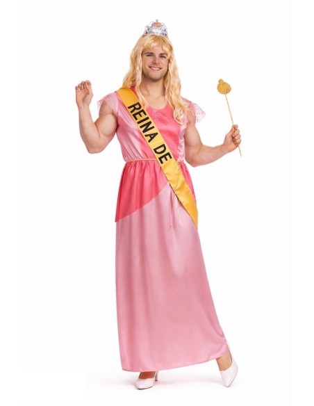 Costume Principessa Rosa Uomo Taglia L | Costumi per Adulti Il Re del Carnevale